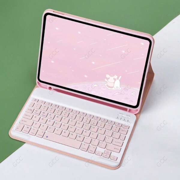 Neue Hülle kompatibel mit iPad Air 6 2024 Fall Pro 11 2024 Smart klappbare Ständer Hülle mit Stiftschlitz kompatibel mit iPad Air 5 Air 4 Tablet Bluetooth Tastatur