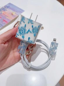 Airbag IPhone Phone Protective Case + Charger Protective Cover Anti-Break/Chewing Cable Winder - Multicolor - View 3