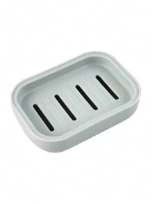 1 件塑料肥皂盒，创意浴室贝壳形肥皂盒带排水肥皂盒带盖和排水双层肥皂托盘家居浴室装饰秋季装饰返校 - 彩色 - 查看 8