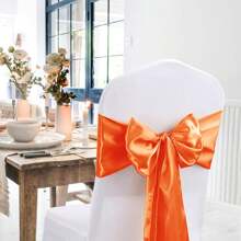 12pcs/1pc Smooth And Elegant Satin Tablecloth, Suitable For Parties, Birthdays, Weddings, Hospitality, Home, Kitchen, Chair Sash Decoration