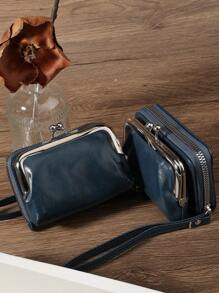 Women Wallets Short Pu Leather S Zipper & Hasp Multifunctional Large Capacity Bag Coin Card Holders Lightweight Fashion Modern Business ZipperCredit Card Business Casual Teachers' Day Teacher Gifts For Anniversary For Birthday Gift For Lady For Female White-Collar Workers Hight Quality Leather For Women Wallet Purse Wallet Small Wallet - Navy Blue - View 4