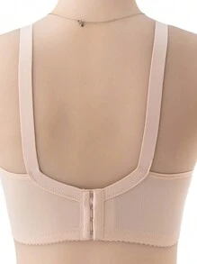 1 pieza Elegante Sujetador de lactancia con encaje para maternidad - Extensible, cómodo y fácil de amamantar, con diseño chic push-up