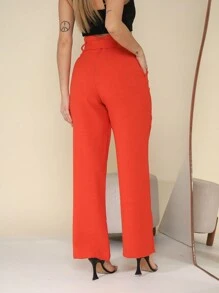 Women Pants - Màu Cam cháy - Xem 2