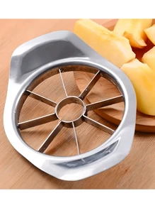 1pc Reusable Apple Corer & Slicer, Creative Fruit Cutter, Stainless Steel Apple Divider, Kitchen Fruit Cutting Tool, Kitchen Gadget - Silver - View 5