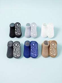 6pairs Kids Minimalist Anti-Slip Socks For Boys/Girls,Baby Solid Ankle Socks For Daily Life - Multicolor - View 8