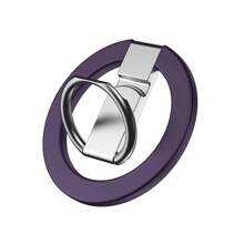 1pc Finger Ring Phone Holder Compatible With Magsafe Magnetic Attraction Sticker, Universal Magnetic Circle Phone Case, Portable Folding Stand, Multi-Functional Desktop Support Compatible With IPhone, Android Phone, Gift For Birthday, Family, Friends Finger Ring Holder, Phone Grip, Phone Accessories - Multicolor - View 11