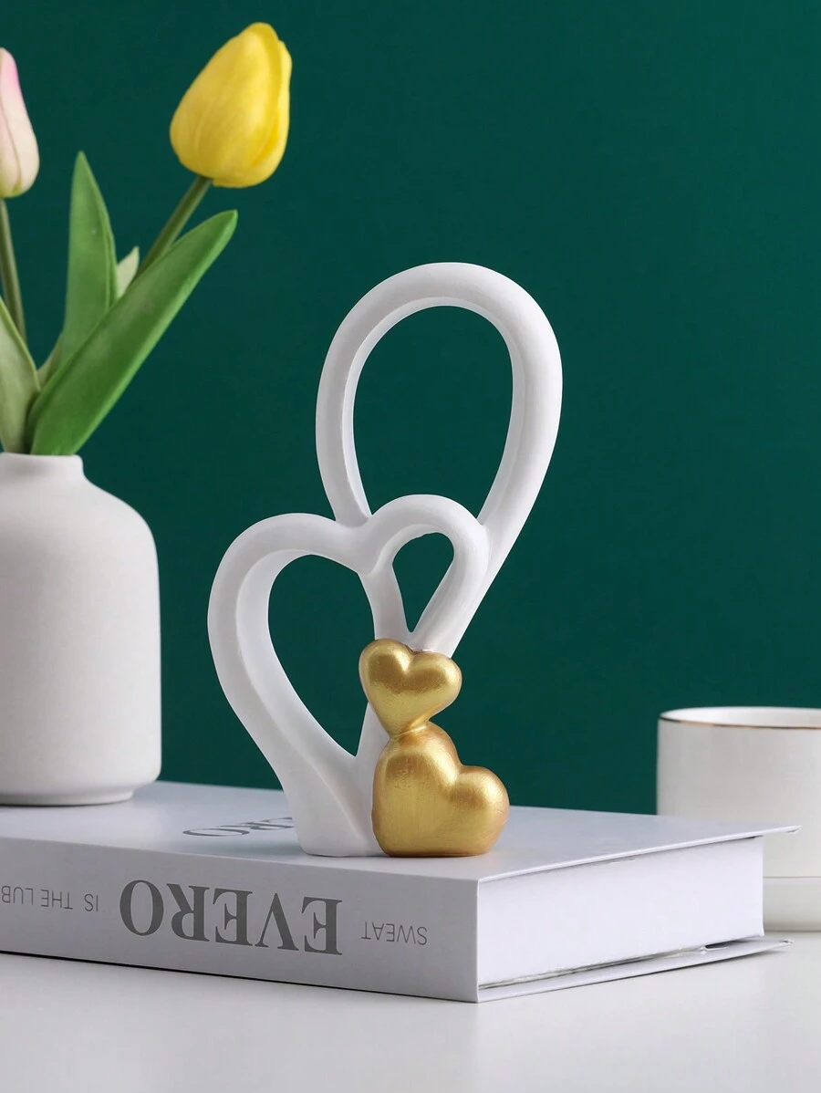 1入組心形裝飾工藝 - 白色 - 查看 1