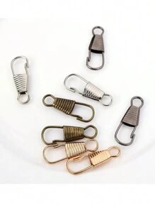 10 Chiếc Dây Kéo Thanh Trượt Kim Loại Nhỏ Khóa Bộ Dụng Cụ Sửa Chữa Thay Thế Cho Gãy Khóa Dây Kéo Kéo DIY Hành Lý Phụ Kiện - Bạc - Xem 8