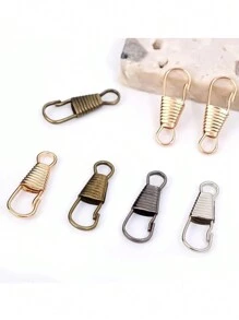 10 Chiếc Dây Kéo Thanh Trượt Kim Loại Nhỏ Khóa Bộ Dụng Cụ Sửa Chữa Thay Thế Cho Gãy Khóa Dây Kéo Kéo DIY Hành Lý Phụ Kiện - Bạc - Xem 7