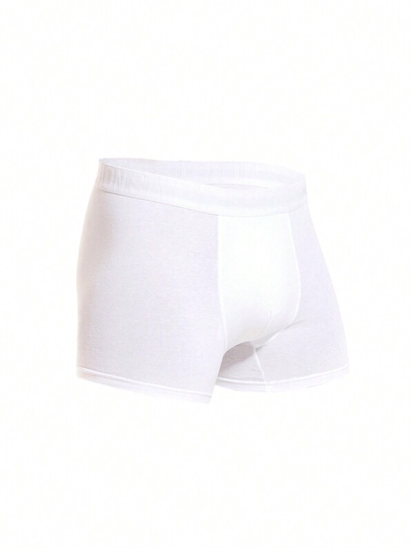 صندرة رجالية بيضاء مثيرة للرجال عبارة عن ملابس داخلية قصيرة ومنفوشة بنمط الحروف الأبجدية المسامية