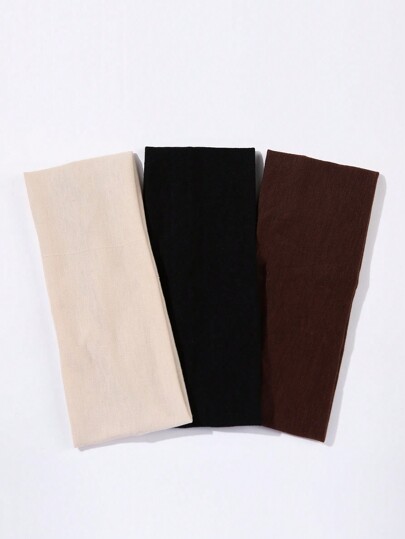 3 Stück einfarbige dehnbare weiche Sport Stirnbänder für Frauen, geeignet für Training, Yoga, Gesichtwaschen, Make-up, Augenmaske, Outdoor, Party, Schule, College, Stirnbänder Herbst Winter Haarband Haaraccessoires für Frauen für Urlaubsoutfits, elegante Schals, Bandanas, weiche Kopfbedeckung für Frauen