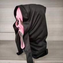 Gritos impactantes, máscara larga, maquillaje de disfraz de bola, disfraz de fantasma aterrador para fiesta de Halloween o carnaval, accesorios traviesos - Rosa - Ver 10