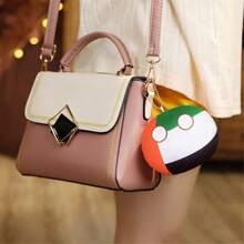 1pc Cute Poland Country Stuffed Ball Plush Doll, Cartoon National Flag Character Doll, Gift For Friends