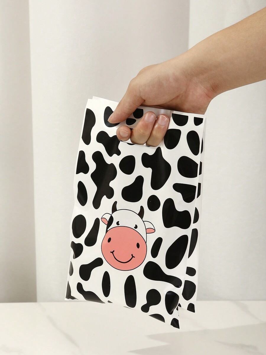 10/20/50pcs Cow Print Party Favors Bags, Cute Cow Goodie Gift Bags