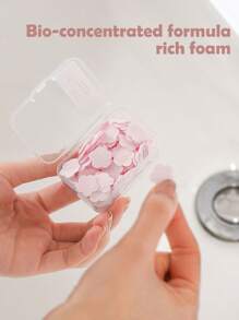 100 片/200 片草本香皂片，花瓣形洗手皂纸，便携式抗菌消毒皂纸，户外便携式香皂片，男女通用，儿童专用，纪念品和圣诞礼物