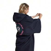 Animal Womens/Ladies Zara Changing Robe (N/A) - Black - View 3