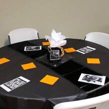 12pcs/1pc Smooth And Elegant Satin Tablecloth, Suitable For Parties, Birthdays, Weddings, Hospitality, Home, Kitchen, Chair Sash Decoration