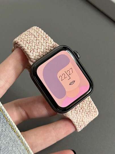 Braided Stretchy Solo Loop Compatible With Apple Watch Band Ultra 49mm 45mm 44mm 46mm 42mm 41mm 40mm 38mm Men Women, Soft Nylon Elastic Braided Wristbands Bands Strap Replacement Compatible With IWatch Ultra 2 3, Series 11/10/9/8/7/6/5/4/3/2/1 SE As A Gift For Students Returning To School