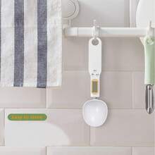 Spoon Scale Digital Weight In Grams, 0.5-500g Kitchen Electronic Weight Spoon Scale, Precise LCD Display Screen, Used For Distributing Coffee Beans, Milk, Flour,Kitchen,Party,Camping,Room Decor,Kitchen Items,Kitchen Portable. - White - View 6