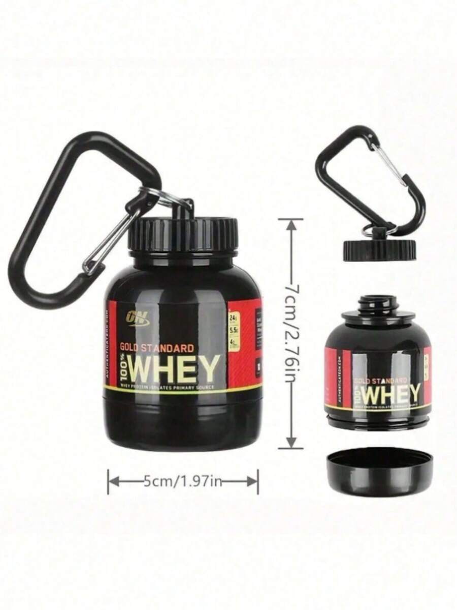 1pc 100ml/3.38oz Protein Powder Bottle, Portable Water Bottle With