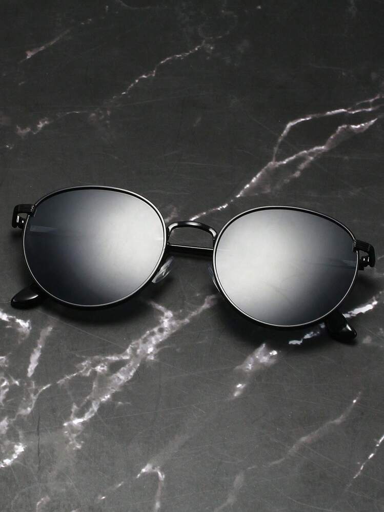 1 قطعة من نظارات الموضة الرجعية الدائرية من البلاس...