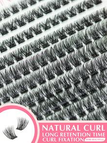 Sanishi Lashes Extension Clusters 180pcs Lash Clusters Natural Look Cluster Lashes Extensions Super Thin Band & Soft Lashes Reusable 9-16mm MIX (56D) - D - View 5