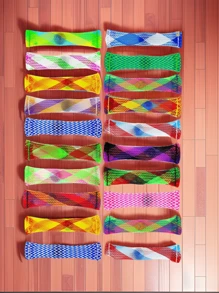 10pcs Mixed Color Grid Fidgeting Toys / Stress Relief Grid Toys / Outdoor Decompression Venting Toys - Multicolor - View 6