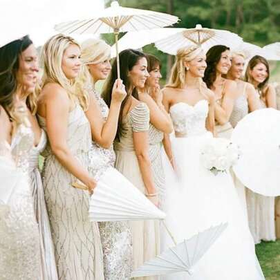 1 件婚礼派对礼品纸质阳伞木柄雨伞白色纸伞新娘送礼会婚礼装饰配件万圣节