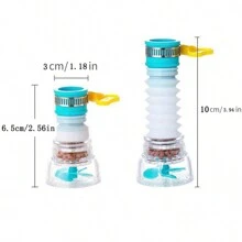 1 Pieza Boquilla De Filtro De Llave De Agua Azul - Actualice Su Fregadero De Cocina Con Esta Extensión De Llave Giratoria Y Purificador De Agua Que Ayuda A Ahorrar Agua Y Dinero - Azul - Ver 2