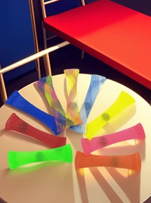 10pcs Mixed Color Grid Fidgeting Toys / Stress Relief Grid Toys / Outdoor Decompression Venting Toys - Multicolor - View 4