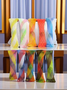 10pcs Mixed Color Grid Fidgeting Toys / Stress Relief Grid Toys / Outdoor Decompression Venting Toys - Multicolor - View 5