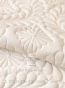 1pc Embroidered Holland Velvet Sofa Cover, Countryside Style Sofa Cushion, Four Seasons Universal Dust & Scratch Proof Sofa Slipcover