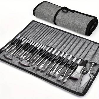 Dom Delfim 24pcs/Set Paint Brush Set For Beginners And Professionals