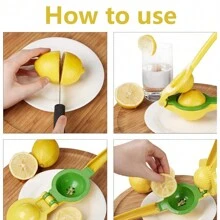 kit Exprimidor y rayador de metal de cítricos - Amarillo - Ver 3