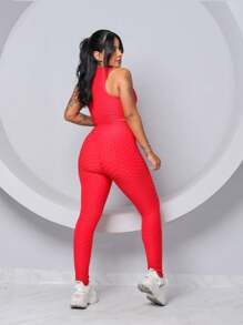 Women Two-Piece Outfits - 紅色 - 查看 2