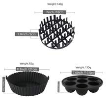 1 pieza Bandeja para freidora de aire de silicona, Forros para freidora de aire de cocina, Papel para freidora de aire, Freidora de aire