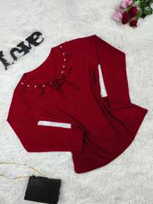 Plus Size Women Tops - Đỏ - Xem 1