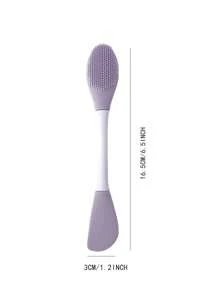Facial Cleansing Brush, 2-In-1 Silicone Mask Brush And Face Cleanser, For Exfoliating, Massaging, Blackhead Removing, Makeup Removal, Mask Application, DIY Facial