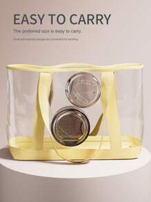 假牙杯，牙套盒，可愛夜間牙套盒保持器，附帶過濾網籃的旅行清潔收納盒。（1個裝，黑色藍色杏色紫色） - 彩色 - 查看 11