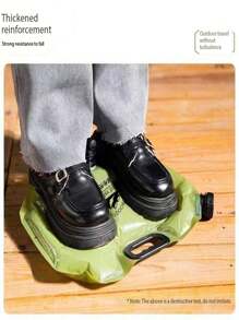 8L Portable Outdoor Water Bag With Faucet, Foldable And Thick Soft Camping Water Storage - Mint Green - View 3