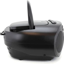 Portable CD Player Cassette Boombox With AM/FM Radio - Black - View 5