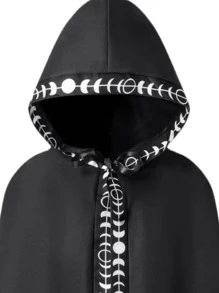 1入成人連帽斗篷，五色中世紀和文藝復興萬聖節Cosplay演出服裝電影和電視Cos同款服裝斗篷長袍女裝和男裝服裝