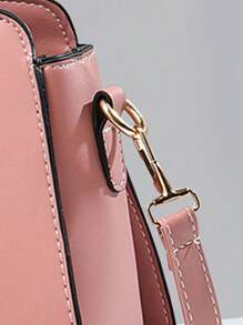 輕便商務休閒簡約拉鍊肩袋，女士實色肩袋，大容量，硬體裝飾簡約設計，適合學生、購物，適合青少女大學生、菜鳥和白領工作者，非常適合辦公室、大學、工作、商務、通勤、戶外、旅行，郊遊等活動使用