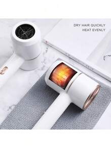 Secador de Pelo de Viaje, Pequeño Secador de Pelo Silencioso, Secador de Pelo de Viaje Viento frío y Caliente, Cuidado del Cabello a Temperatura Constante, para un Brillo sin Encrespamiento, Secado, Secador de Pelo. barberia - Negro - Ver 6