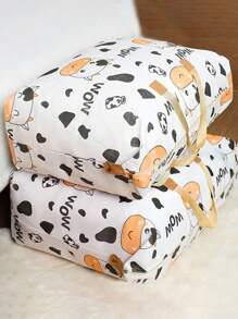 1pc Hành lý đóng gói di chuyển di động không dệt chăn chống ẩm quần áo chăn phim hoạt hình con bò sức chứa lớn, nhẹ dây kéo tổ chức, hộp đựng hành lý du lịch cho du lịch, trang điểm, mỹ phẩm, tổ chức kỳ nghỉ, tổ chức trang điểm sức chứa lớn hộp đựng đồ trang điểm, cho son môi, cọ, chăm sóc da, điện thoại di động, tiền xu, vật dụng nhỏ, cho gia đình, quà tặng, kỳ nghỉ và lễ hội Halloween Giáng sinh sử dụng đa chức năng, Boho Vibes - Nhiều màu - Xem 6