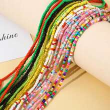 Color Random Send Bohemian Ladies Bracelet Waist Chain Anklet Combination Fashion Simple Beach Ladies Waist Beads - Multicolor - View 6