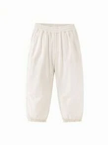mini bala Boys Baby Loose Jogging Pants Summer - Khaki - View 4