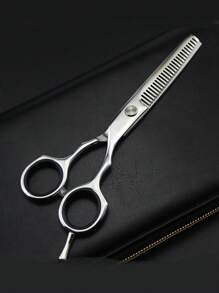 1 pieza Tijeras de peluquería de 5,5 pulgadas con LOGO personalizado, juego de tijeras de peluquero profesional en acero inoxidable, herramientas de peluquería para corte de cabello y entresacado