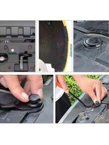 680 clips de fijación rápida de automóviles, Set de surtido de clavijas de retención y remaches para carrocería, parachoques, panel de puerta, kit de clip de plástico mixto, herramienta de extracción de adornos y accesorios - Negro - Ver 7