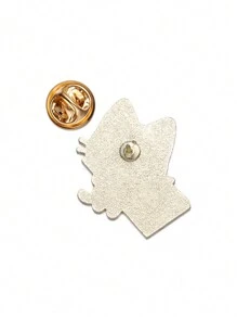 1pc Cute Cartoon Cat Brooch With Black Cat And Colored Pen Design Metal Badge, Unique Badge Pin Accessory Suitable For Men And Women Daily Wear - Cat - View 5